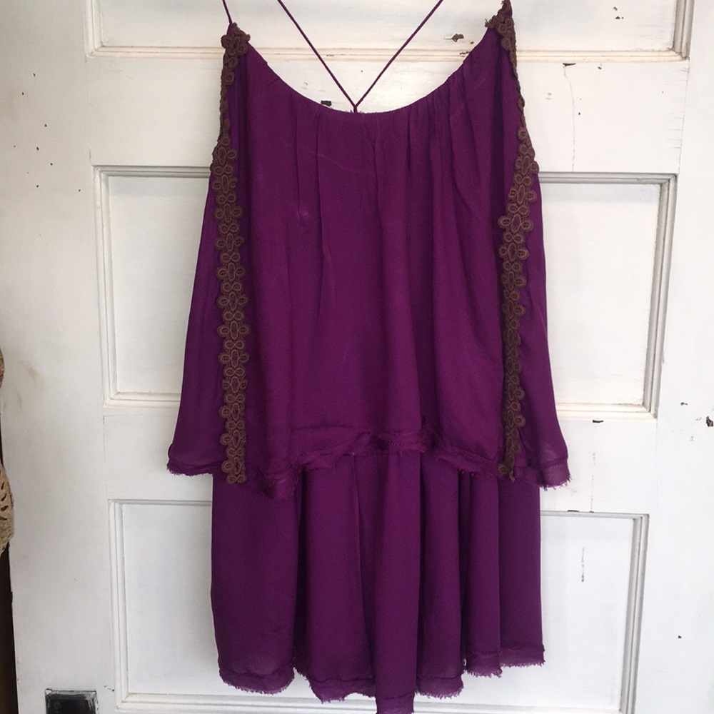 Free people strappy plum top